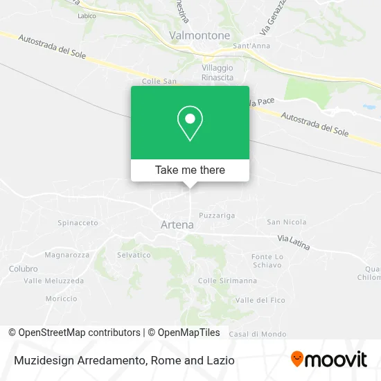 Muzidesign Arredamento map