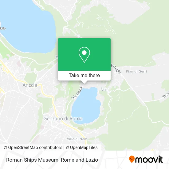 Roman Ships Museum map