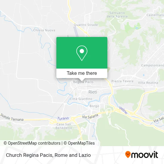 Church Regina Pacis map