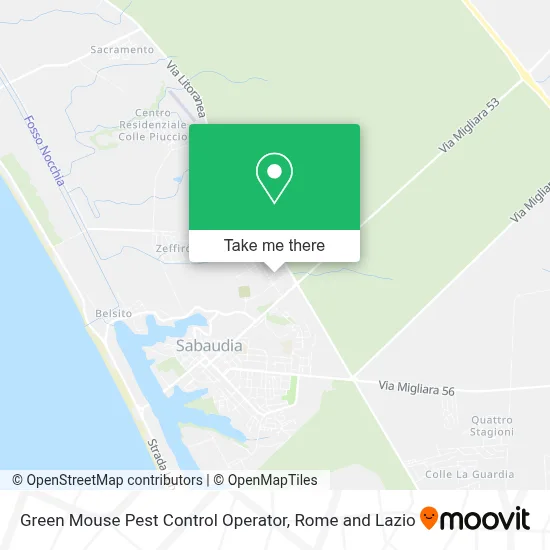 Green Mouse Pest Control Operator map