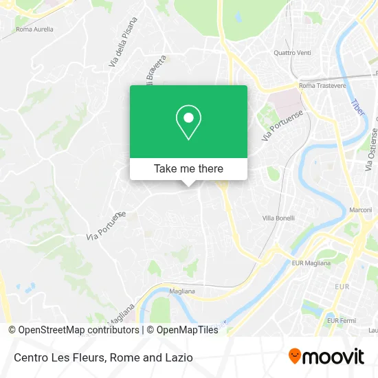 Centro Les Fleurs map