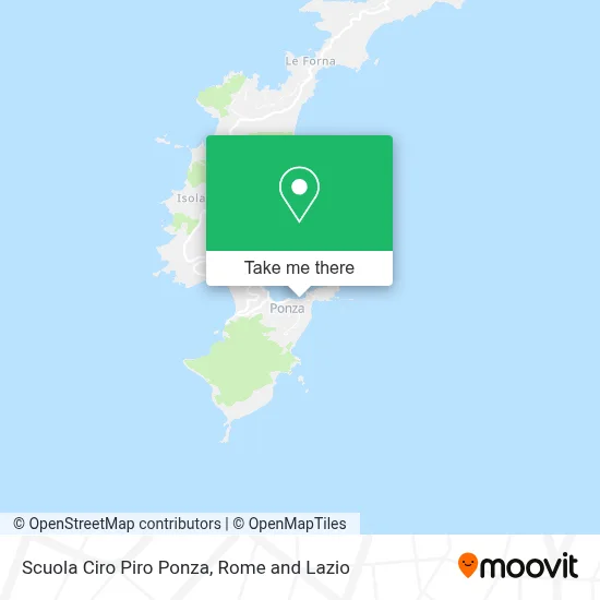 Scuola Ciro Piro Ponza map