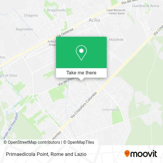 Primaedicola Point map
