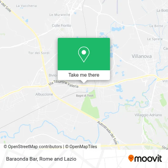 Baraonda Bar map