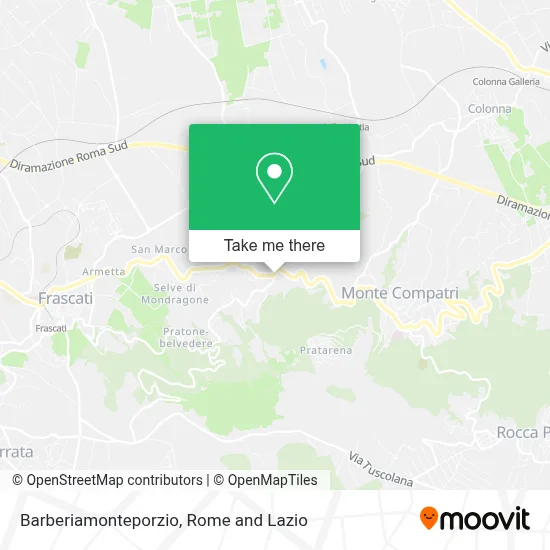 Barberiamonteporzio map