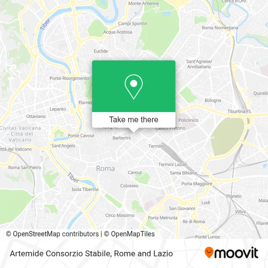 Artemide Consorzio Stabile map