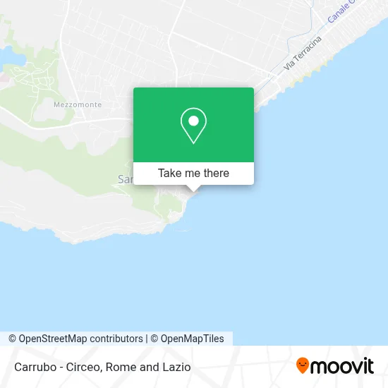 Carrubo - Circeo map
