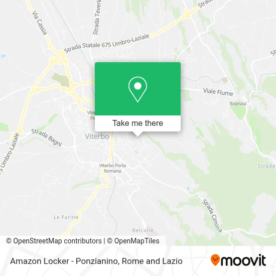 Amazon Locker - Ponzianino map