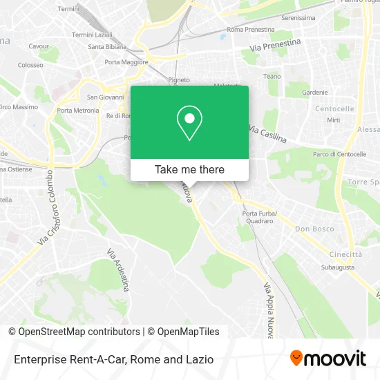 Enterprise Rent-A-Car map
