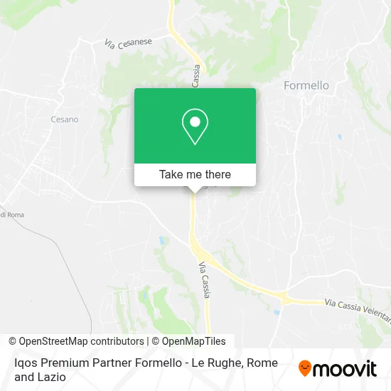 Iqos Premium Partner Formello - Le Rughe map