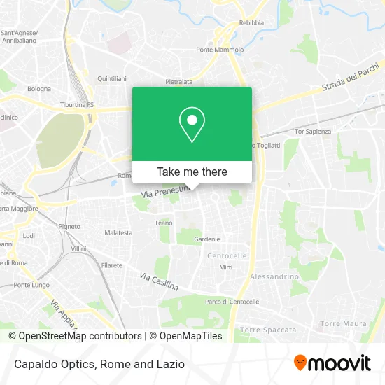 Capaldo Optics map
