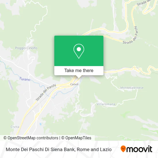 Monte Dei Paschi Di Siena Bank map