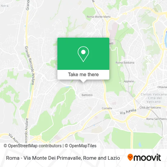 Roma - Via Monte Dei Primavalle map