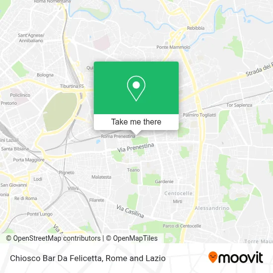 Chiosco Bar Da Felicetta map