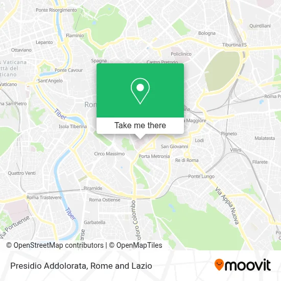 Presidio Addolorata map