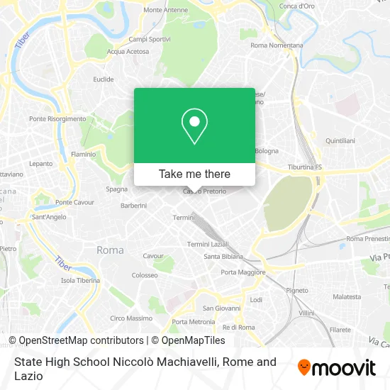 State High School Niccolò Machiavelli map