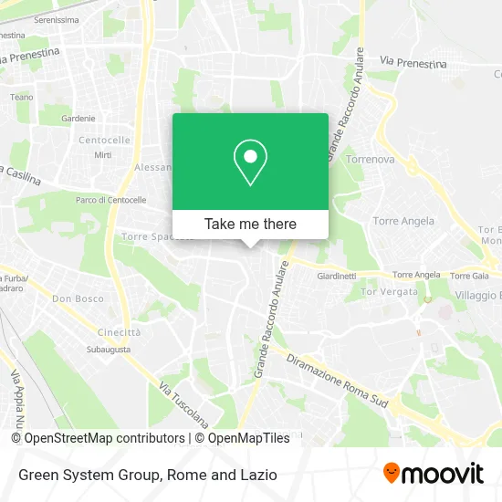 Green System Group map