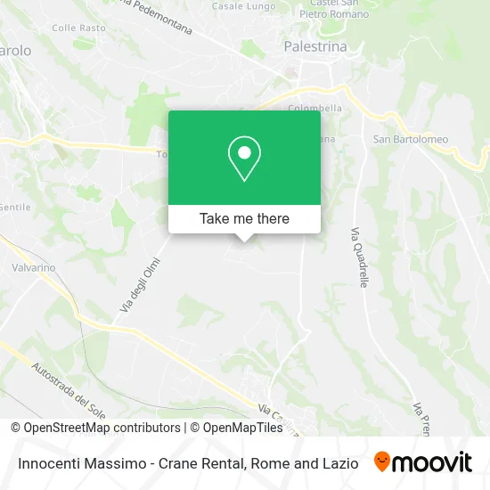 Innocenti Massimo - Crane Rental map