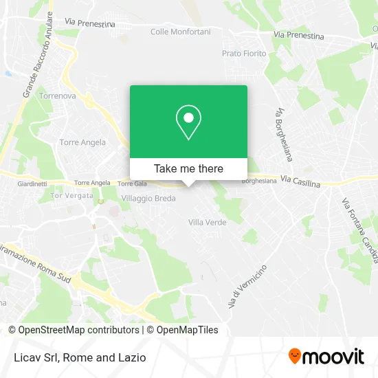 Licav Srl map