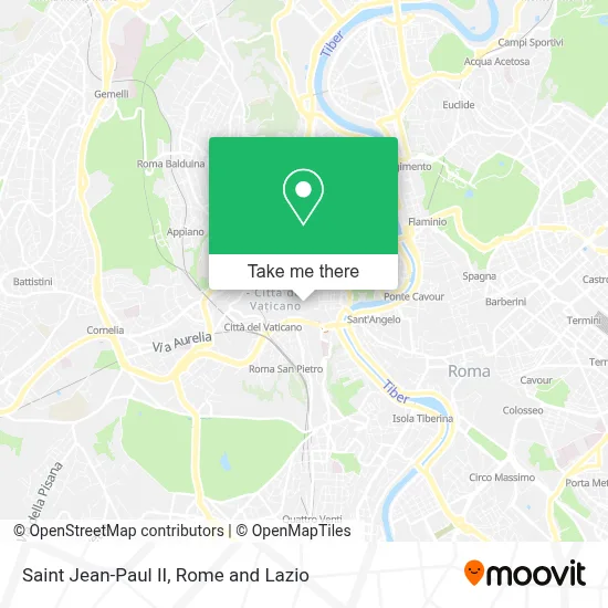 Saint Jean-Paul II map