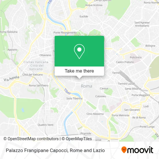 Palazzo Frangipane Capocci map