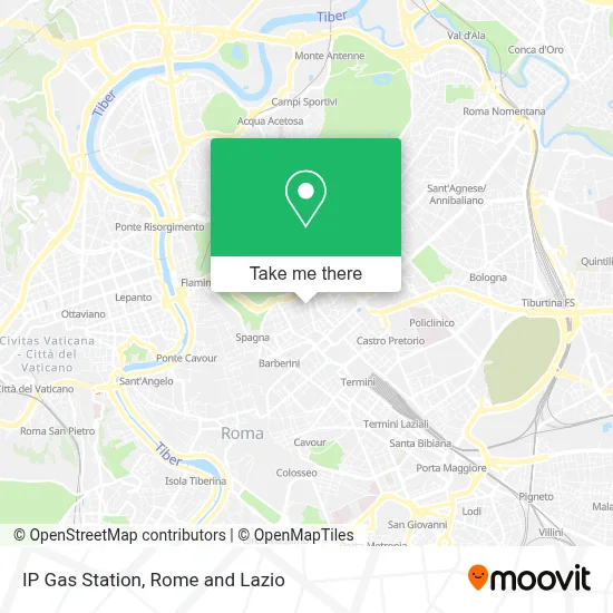 IP Gas Station map