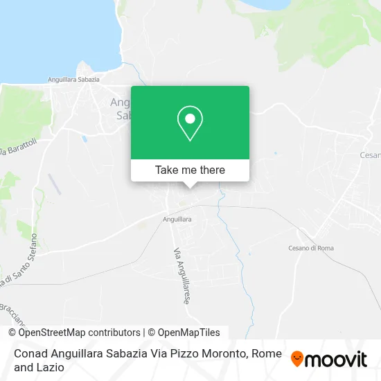 Conad Anguillara Sabazia Via Pizzo Moronto map
