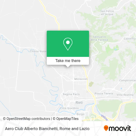 Aero Club Alberto Bianchetti map