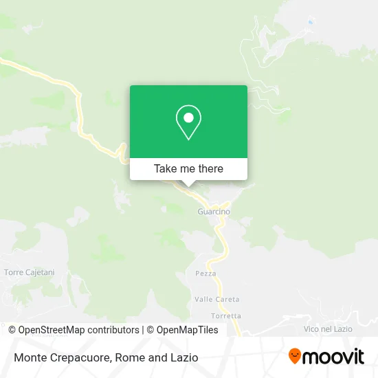 Monte Crepacuore map