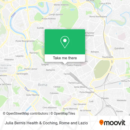 Julia Bernis Health & Coching map