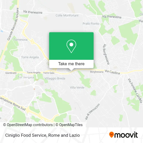 Ciniglio Food Service map