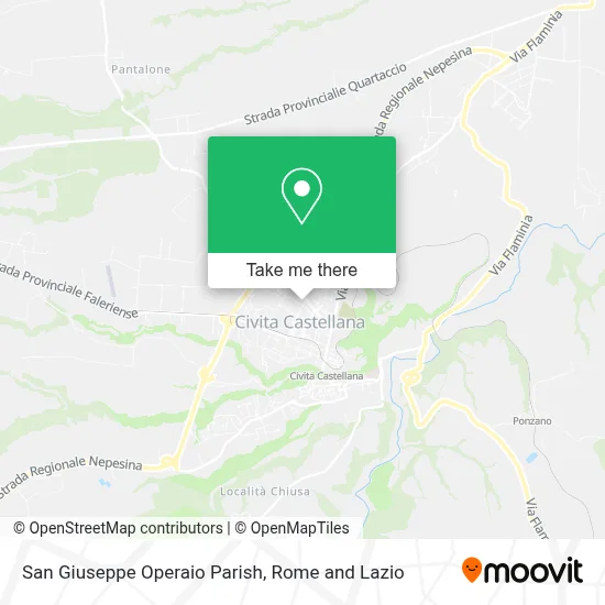 San Giuseppe Operaio Parish map