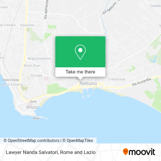 Lawyer Nanda Salvatori map