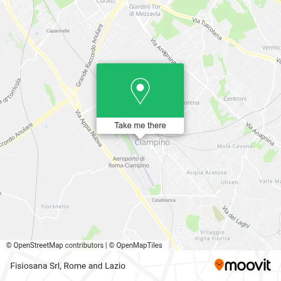 Fisiosana Srl map