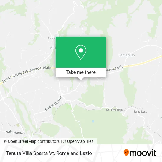 Tenuta Villa Sparta Vt map