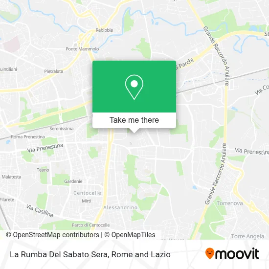 La Rumba Del Sabato Sera map