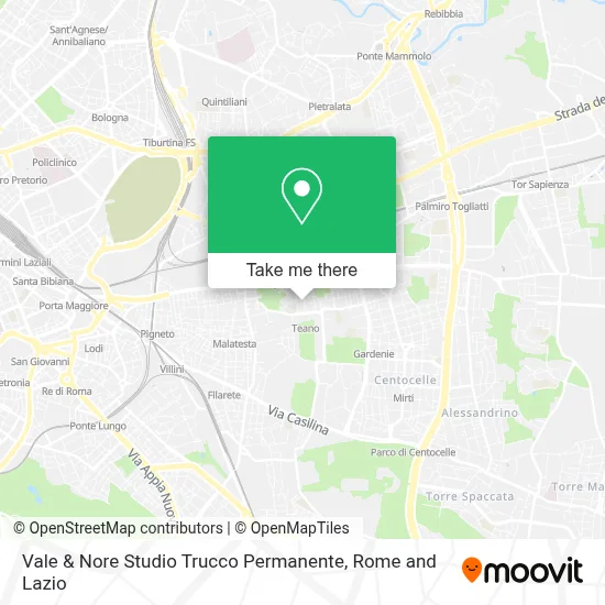 Vale & Nore Studio Trucco Permanente map
