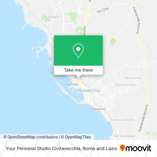 Your Personal Studio Civitavecchia map