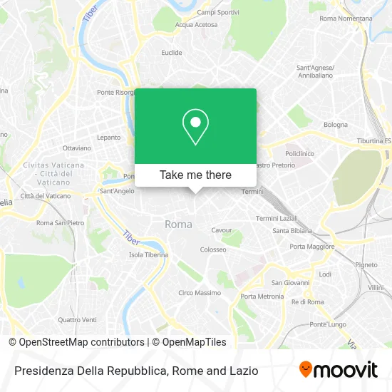 Presidenza Della Repubblica map