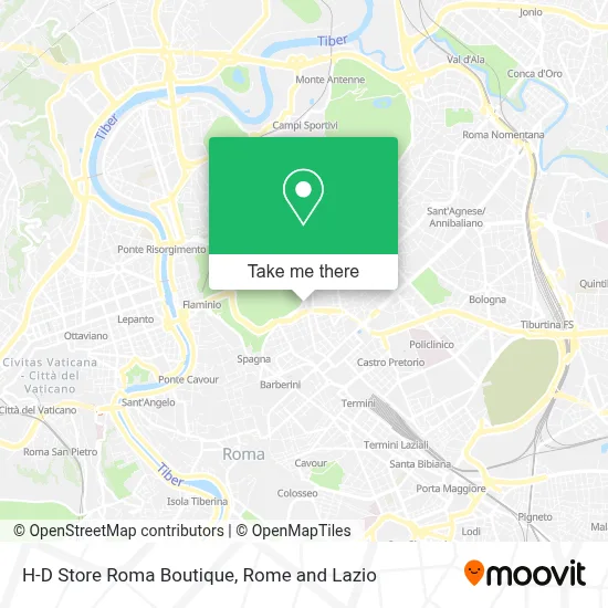 H-D Store Roma Boutique map