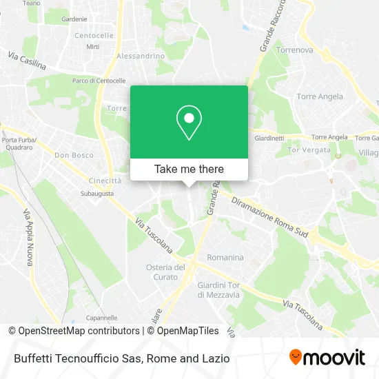 Buffetti Tecnoufficio Sas map