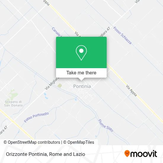 Orizzonte Pontinia map