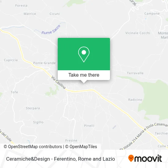 Ceramiche&Design - Ferentino map