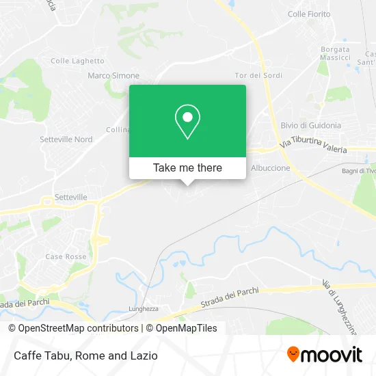 Caffe Tabu map