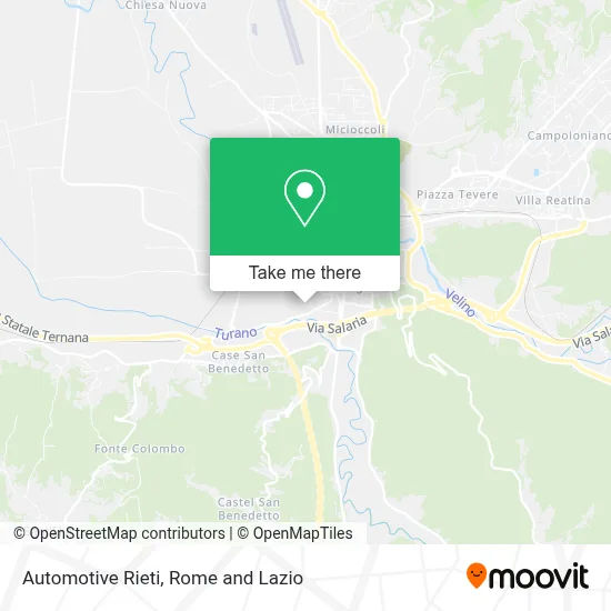 Automotive Rieti map
