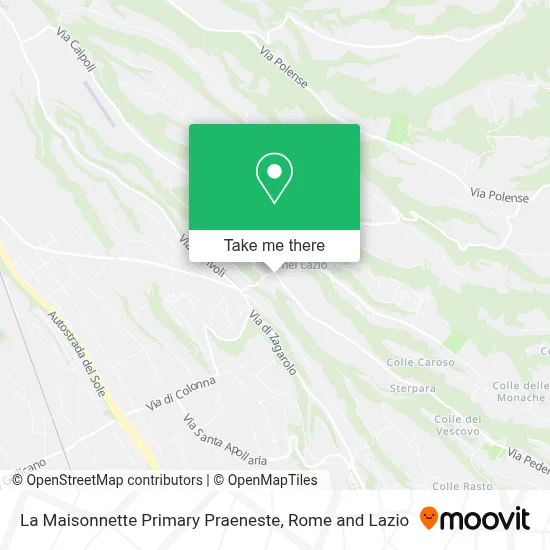 La Maisonnette Primary Praeneste map