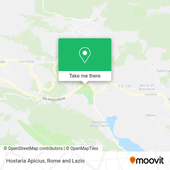 Hostaria Apicius map