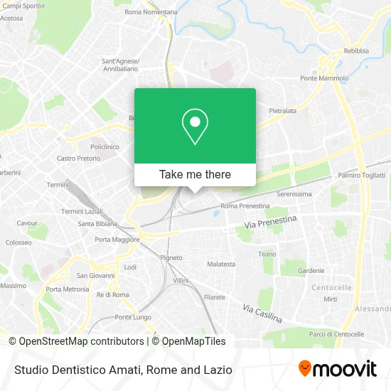Studio Dentistico Amati map