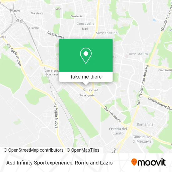 Asd Infinity Sportexperience map