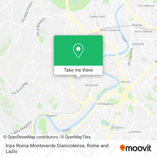 Inps Roma Monteverde Gianicolense map